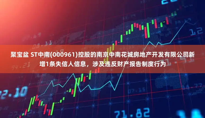 聚宝盆 ST中南(000961)控股的南京中南花城房地产开发有限公司新增1条失信人信息，涉及违反财产报告制度行为